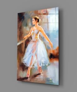 Ballerina Glasschilderij - Afbeelding 4