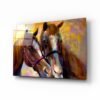 Paarden Portret Glasschilderij