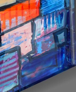 Alternative view of Stad Abstract Glasschilderij