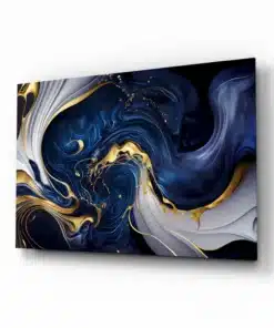 Abstracte Kleuren Glasschilderij