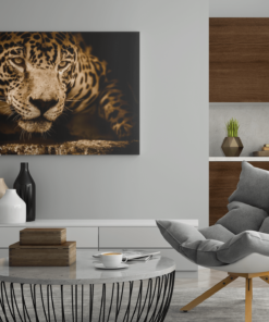 ALIVA 1094 canvas schilderij luipaard portret dieren wild d min