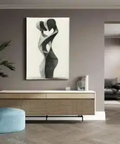 ALIVA 1148 de kus romantisch canvas schilderij horizontaal b