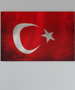 Canvas Schilderij Vlag Turkije 