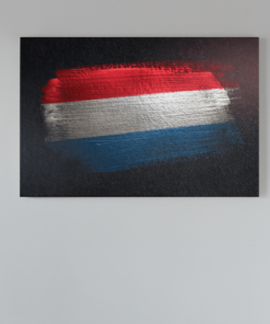 Vlag Nederland Canvas Schilderij