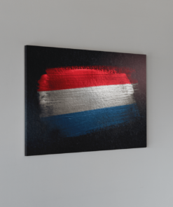 Alternative view of Vlag Nederland Canvas Schilderij