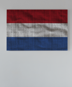 Nederland Vlag Canvas Schilderij