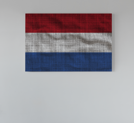 Nederland Vlag Canvas Schilderij