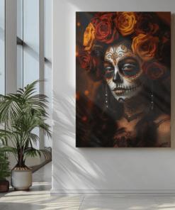 ALIVA 1304 dia dE los muertos canvas schilderij c min