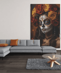 ALIVA 1304 dia dE los muertos canvas schilderij d min