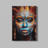 ALIVA 1305 gekleurde vrouw gezicht canvas schilderij min