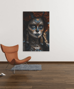 ALIVA 1306 day of the dead canvas schilderij b