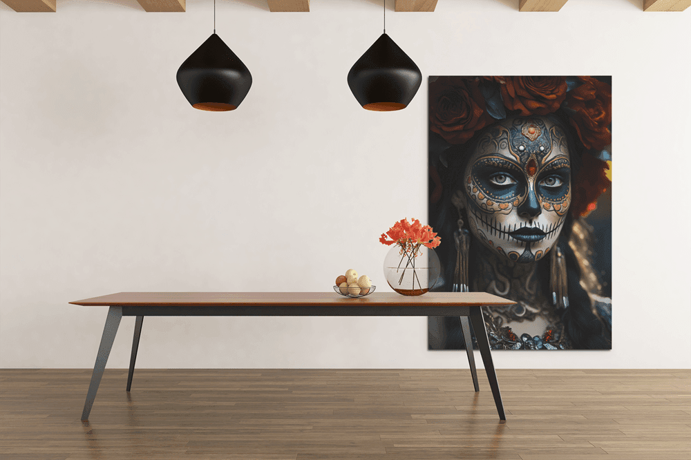 ALIVA 1306 day of the dead canvas schilderij e