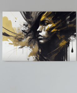 Vrouw Abstract Canvas Schilderij
