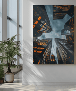 ALIVA 1315 wolkenkrabbers canvas schilderij e min