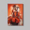 ALIVA 1316 canvas schilderij vrouw cello
