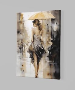 Alternative view of Schilderij Vrouw Canvas