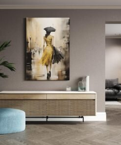ALIVA 1319 canvas abstract schilderij vrouw b