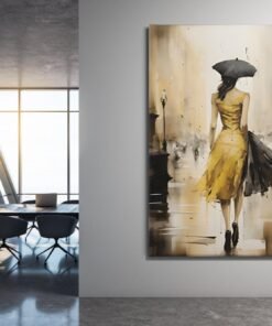 ALIVA 1319 canvas abstract schilderij vrouw d