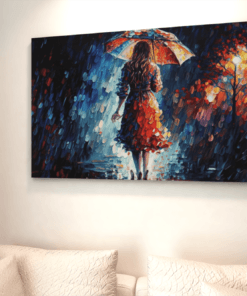 Canvas Abstract Schilderij Vrouw - Afbeelding 5