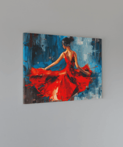 Alternative view of Canvas Abstract Schilderij Vrouw