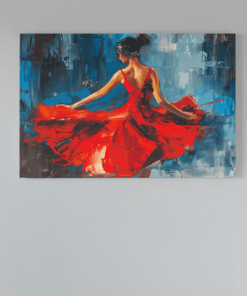 Canvas Abstract Schilderij Vrouw