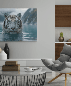 ALIVA 1322 tijger grijs canvas schilderijb min
