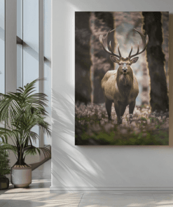 ALIVA 1323 canvas schilderij hert in het bos e min