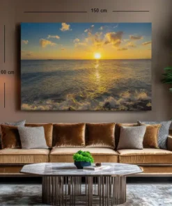 ALIVA 1504 zonsondergang canvas schilderij a