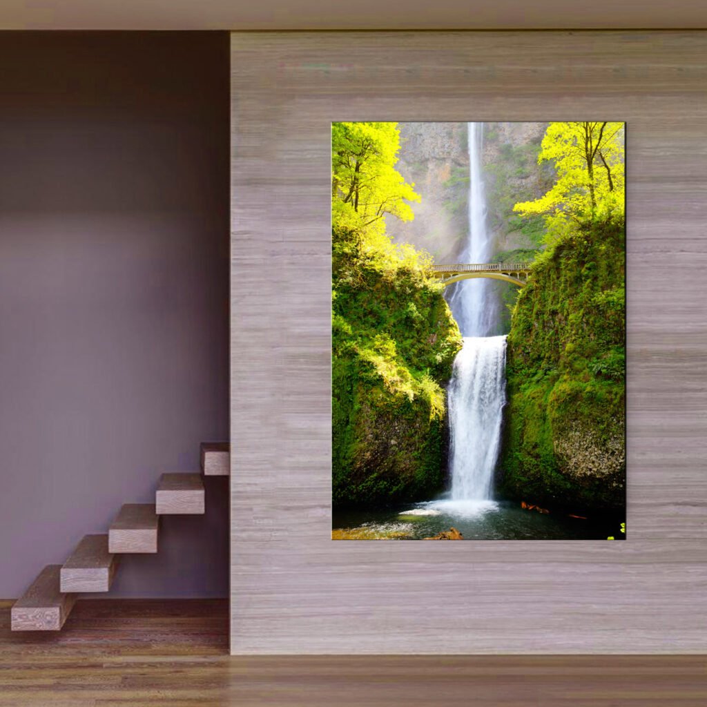 Natuur Waterval Canvas Schilderij