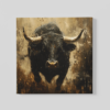 OEFE 1107 rennende stier canvas schilderij