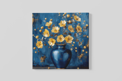 OEFE 1116 vaas met bloemen canvas schilderij