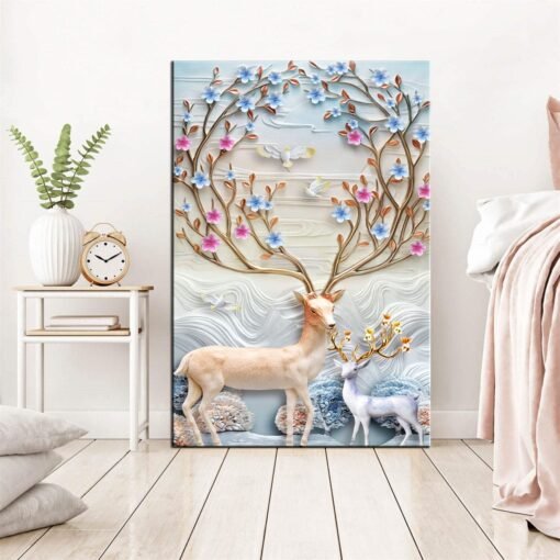 Dieren Schilderij Herten Canvas