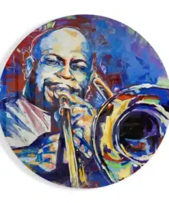 Saxofoon Glasschilderij