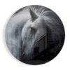 Witte Paard Glasschilderij