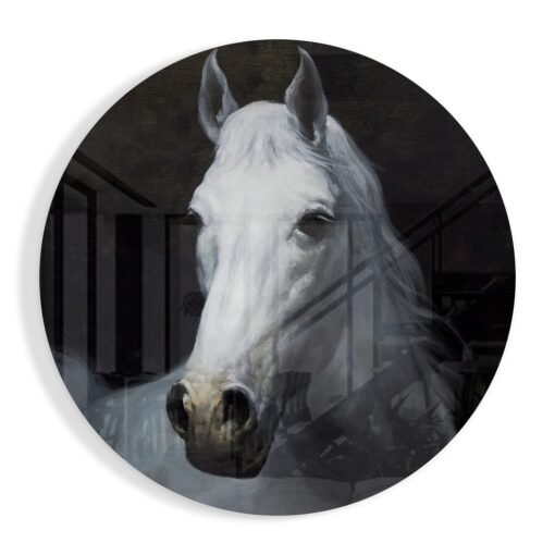 Paard Portret Glasschilderij