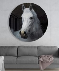 Paard Portret Glasschilderij