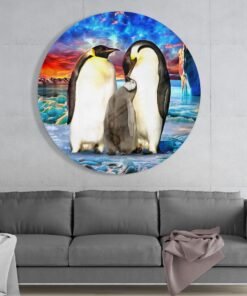 Alternative view of Pinguïns Glasschilderij