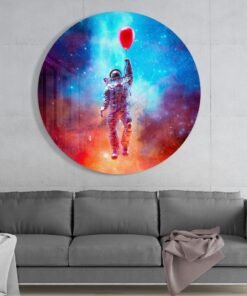 Astronaut Glasschilderij