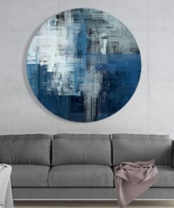 Abstracte Kleuren Glasschilderij