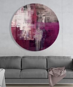 Alternative view of Abstract Paars Glasschilderij