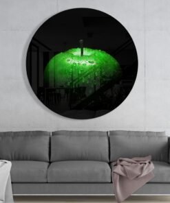 Groene Appel Glasschilderij