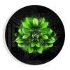 Groene Bloem Glasschilderij