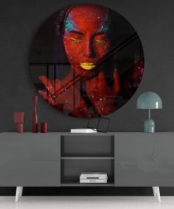 Vrouw Portret Glasschilderij - Afbeelding 4
