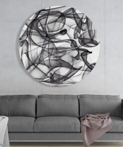 Alternative view of Abstract Rook Glasschilderij