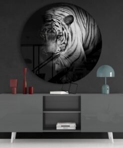 Tijger Glasschilderij - Afbeelding 4