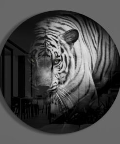 Tijger Glasschilderij - Afbeelding 3