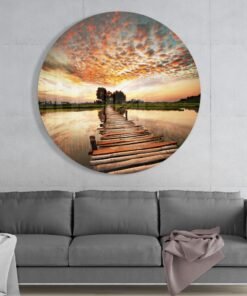 Alternative view of Zonsondergang Glasschilderij