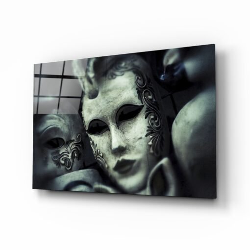 Masker | Glasschilderij