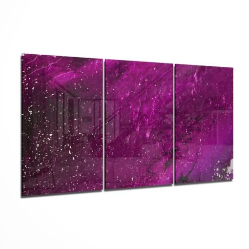 Abstract Fuchsia Glasschilderij