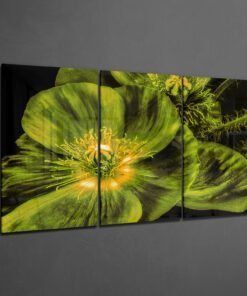 Alternative view of Bloem Licht Groen Glasschilderij